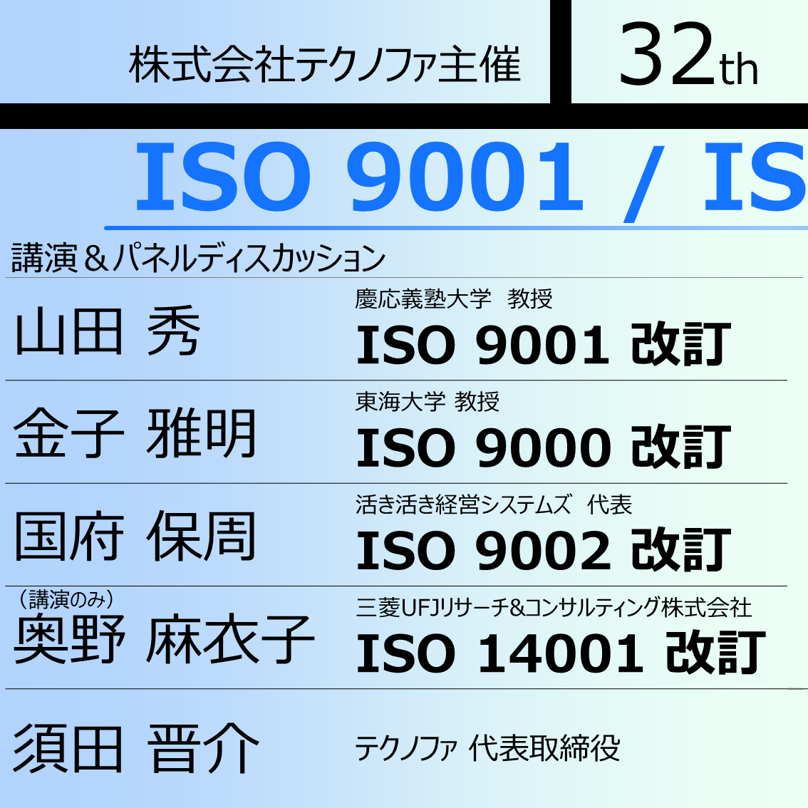 第32回テクノファ年次フォーラムのご案内